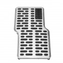 Non-slip Stainless Heel Pad Foot Rest Pedal Plate Floor Carpet Mat