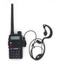 PTT Mic Headphone Walkie Talkie Earpiece Headset For UV-5R UV-5RE UV-6R BF-888S Ksun For Kenwood CB Two Way Radio