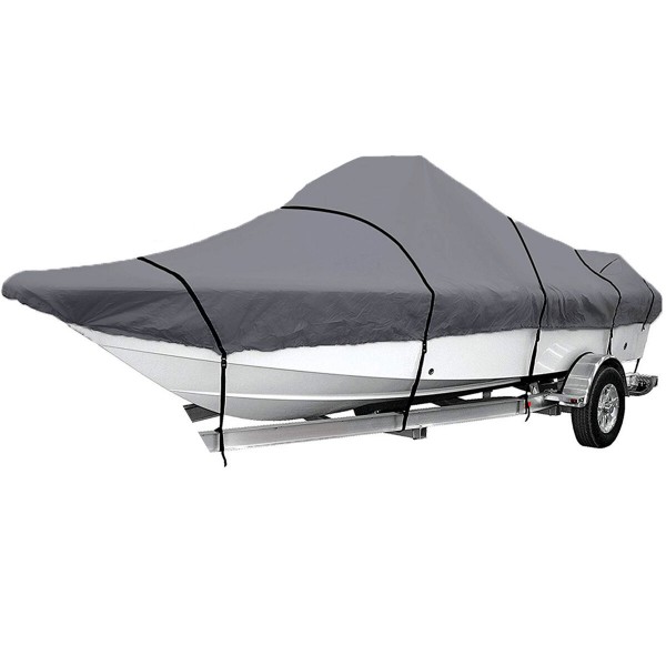 17ft-19ft/19ft-21ft/21ft-23ft/23ft-25ft 210D Boat Cover Waterproof Dustproof Heavy Duty Marine