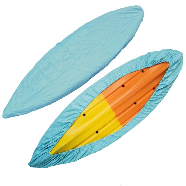 210D 3.5M/4.5M/5.1M Boat Kayak Cover Canoe Dust Rain Waterproof UV Resistant Blue