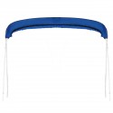 Blue 3 Bow 600D Bimini Top Boot Cover Marine Boat Shade Canopy Yacht Roof Tarpaulin Dust Cover With Zipper