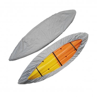 Kayak Cover with Adjustable Bottom Straps UV Resistant Dust Shield Silver For Hydra Creek