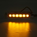 10PCS 12V 24V 6 LED Side Marker Lights Lamp Amber for Truck Trailer Caravan Lorry Van