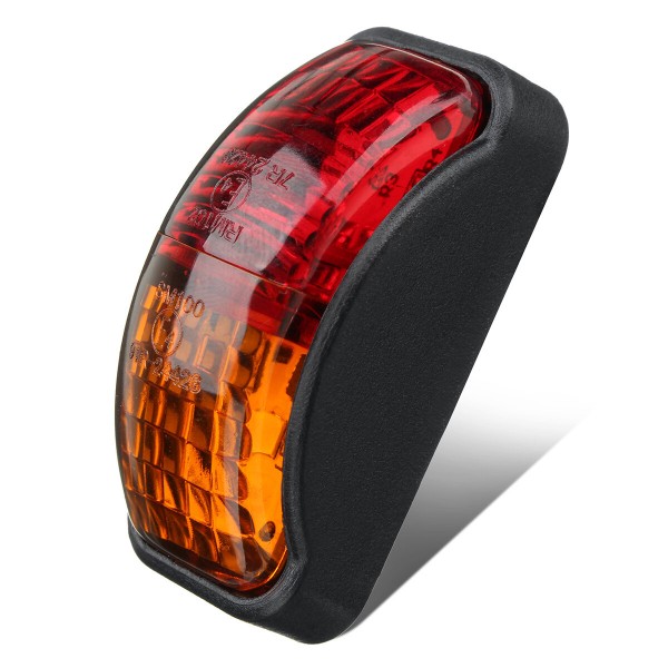 10V-30V 2 SMD LED Side Marker Light Red Amber E4 Lamp For Truck Trailer Van Boat