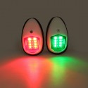 10V-30V LED Side Signal Lamp Navigation Lights For Truck Boat Trailer Van Red Green