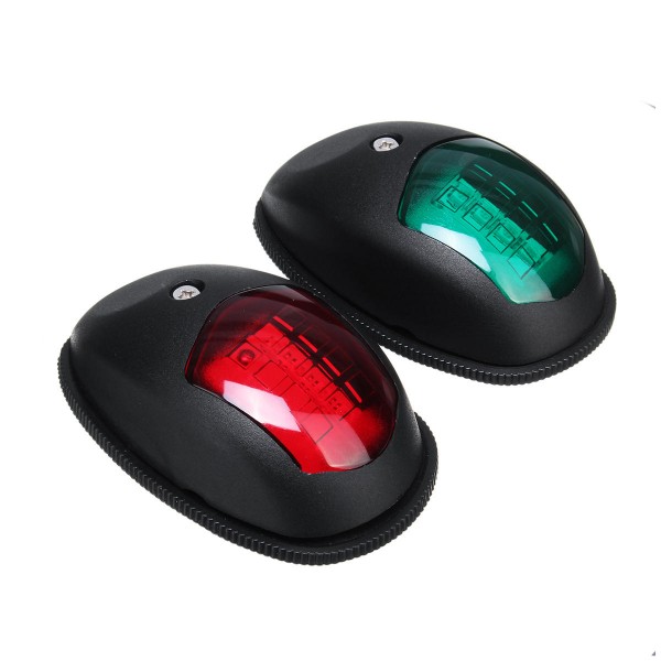 10V-30V LED Side Signal Lamp Navigation Lights For Truck Boat Trailer Van Red Green