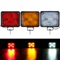 12-24V Square LED Flash Strobe Light Waterproof Warning Lamp For Car Truck Motorcycle