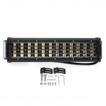 12 Inch 64W LED Work Light Bar 4WD Quad-Row Combo Driving Lamp For Boat Offroad SUV ATV UTV