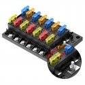 12 Way Car Auto Boat Bus Blade Fuse Box Block Holder with LED Indicator 12V 24V