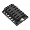 12 Way Car Auto Boat Bus Blade Fuse Box Block Holder with LED Indicator 12V 24V