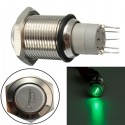 12V 16mm Car Boat LED Light Momentary Horn Button Switch 3 Color