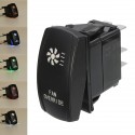 12V 20A 5 Pin Rocker Switch FAN OVERRIDE ON/OFF Waterproof Laser LED Push Button