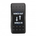 12V 20A (ON)-OFF-(ON) Rocker Switch Momentary Winch In Winch Out LED 7-Pin
