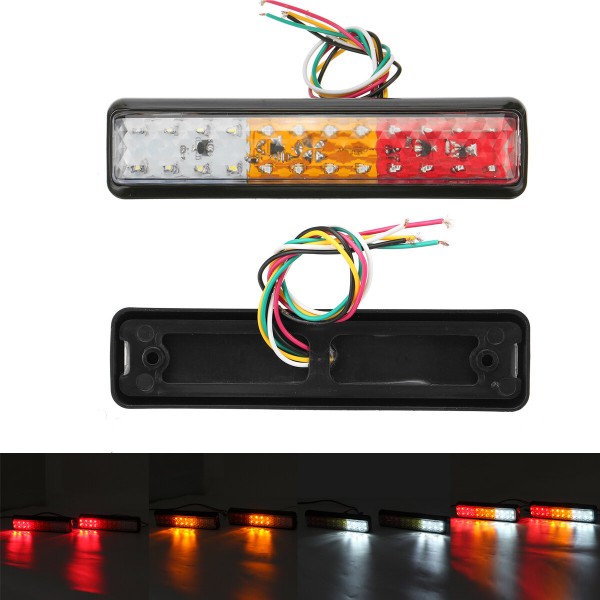 12V 24V 10V-30V 24 LED Tail Lights Stop Reverse Turning Indicator For Ute Trailer Caravan Truck Boat