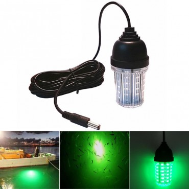 12V-24V 10W Fishing Light LED Underwater Lure Finder Lamp Waterproof Attracts Prawns Squid Krill