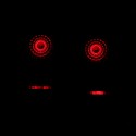 12V 24V 2 Gang IP65 Waterproof LED Car Marine Truck Boat RV Rocker Switch Panel