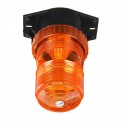 12V-24V 30 LED 5730 Rotating Flashing Amber Beacon Flexible Tractor Warning Light For ATV Boat Truck Agricultural Machiney Vehicle