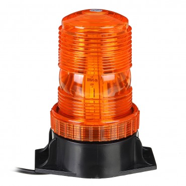 12V-24V 30 LED 5730 Rotating Flashing Amber Beacon Flexible Tractor Warning Light For ATV Boat Truck Agricultural Machiney Vehicle