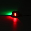 12V 6 LED Navigation Green Red Lights Marine Bow Boat Yacht Stainless Steel IP66