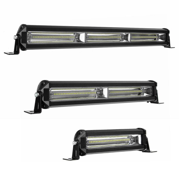 12V-80V 7Inch/13Inch/19Inch 4860Lm/8100Lm/14580Lm Slim Single Row Spot Beam LED Work Light Bar Off-Road 81W/162W/243W Waterproof