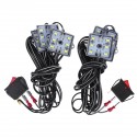 12V 8Pcs 48 SMD LED Lights Truck Bed Lighting Waterproof For RV Boat Cargo Pickup Bed