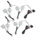 12V 8pcs Waterproof 5630 SMD Truck Bed Work Box LED Reading Marine Light Interior With Switch White Beam 6000K