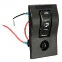 12V Dual LED Rocker Bilge Pump Switch Panel Circuit Breaker Auto Off Manual