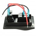 12V Dual LED Rocker Bilge Pump Switch Panel Circuit Breaker Auto Off Manual