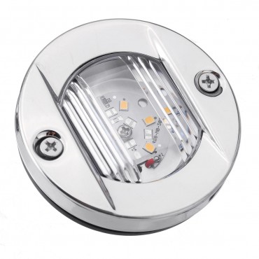 12V LED 2835 Round Stern Transom Lights For Boat Marine Embedded Mounting Stainless Steel