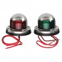 12V Yacht LED Navigation Lights Stainless Steel Bow Marine Boat Red Green Lamp