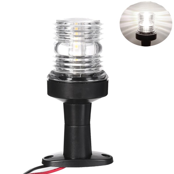 12V/24V 360 Degree Marine Boat Yacht Round Anchor LED White Navigation Light