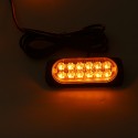 12V/24V 4/6 12 LED Flashing Light Strobe Lamp Truck Recover Amber Beacon & Control Waterproof