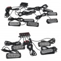 12V/24V 4/6 12 LED Flashing Light Strobe Lamp Truck Recover Amber Beacon & Control Waterproof