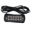 12V/24V 4/6 12 LED Flashing Light Strobe Lamp Truck Recover Amber Beacon & Control Waterproof