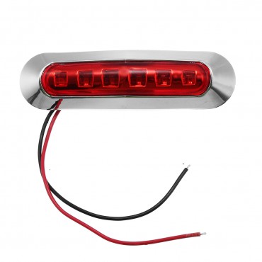 12V/24V 6-LED Side Marker Strobe Light Lamp For Cars/Trucks/Trailers