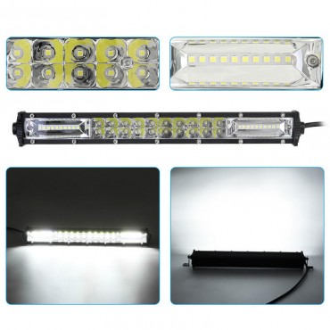 13 Inch 10V-30V 120W Double Row LED Work Light Bars Spot Beam For Off Road Truck Boat