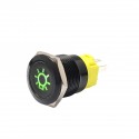 16mm 12V 24V 36V 5A LED Horn Push Button Dashboard Momentary/Latching Metal Switch For Car Boat Waterproof