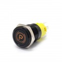 16mm 12V 24V 36V 5A LED Horn Push Button Dashboard Momentary/Latching Metal Switch For Car Boat Waterproof