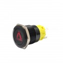 16mm 12V 24V 36V 5A LED Horn Push Button Dashboard Momentary/Latching Metal Switch For Car Boat Waterproof