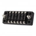 20A 6 Circuit Fuse Block Box with Negative Ground Bus Bar Terminals Holder For Car Boat Caravan