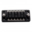 20A 6 Circuit Fuse Block Box with Negative Ground Bus Bar Terminals Holder For Car Boat Caravan