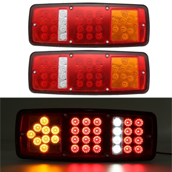 24V 33 LED Tail Rear Light Turn Signal Running Brake Lamp Waterproof For Trailer Truck Boat Caravan