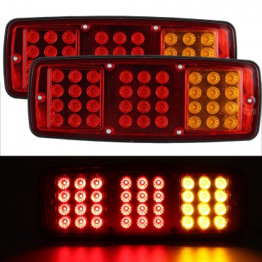 24V 36 LED Rear Tail Light Turn Signal Running Brake Lamp For Trailer Truck Boat Caravan