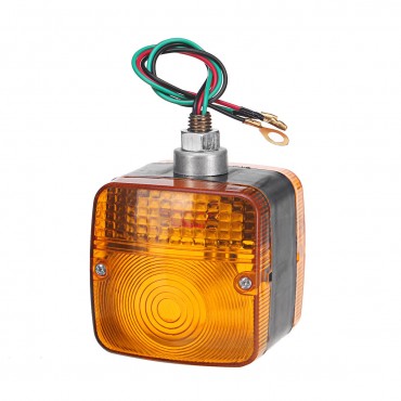 24V Amber Dual Side LED Waterproof Tail Light Forklift Trailer Truck Yacht Car Front Turn Signal Lamp