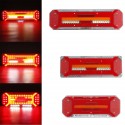 24V LED Flowing Rear Tail Light Turn Signal Brake Reverse Stop Lamp For Trailer Truck Lorry Bus Boat