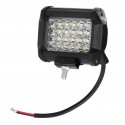 2PCS 4inch 72W 7200LM LED Work Light Offroad Truck Spot Lamp Boat Bar 4 Row LEDs