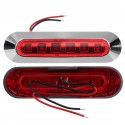 2PCS 6LED Side Marker Lights Lamp 12V 24V for Truck Trailer Caravan Lorry Van