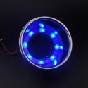 2PCS Blue 8 LED Stainless Steel Cup Drink Holder Marine Boat Car Truck Camper