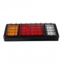 2pcs 12V 40 LED Tail Lights Replacement Lamp Red Yellow White For Trailer Caravan Truck Boat