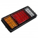 2pcs 12V 40 LED Tail Lights Replacement Lamp Red Yellow White For Trailer Caravan Truck Boat